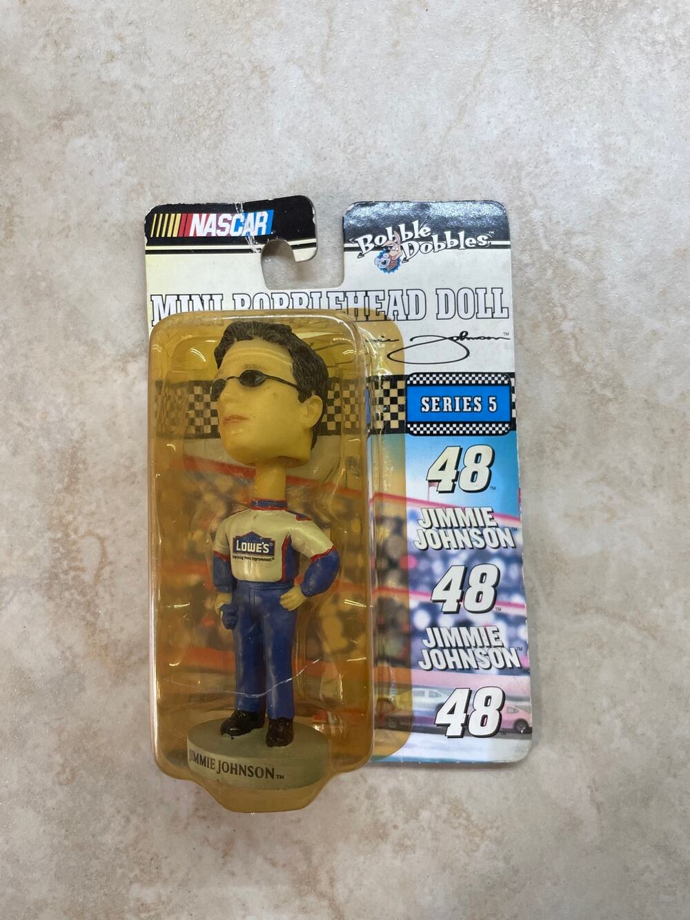 Jimmie Johnson #48 NASCAR Bobble Dobbles Mini Bobblehead Series 5 Sealed 2003